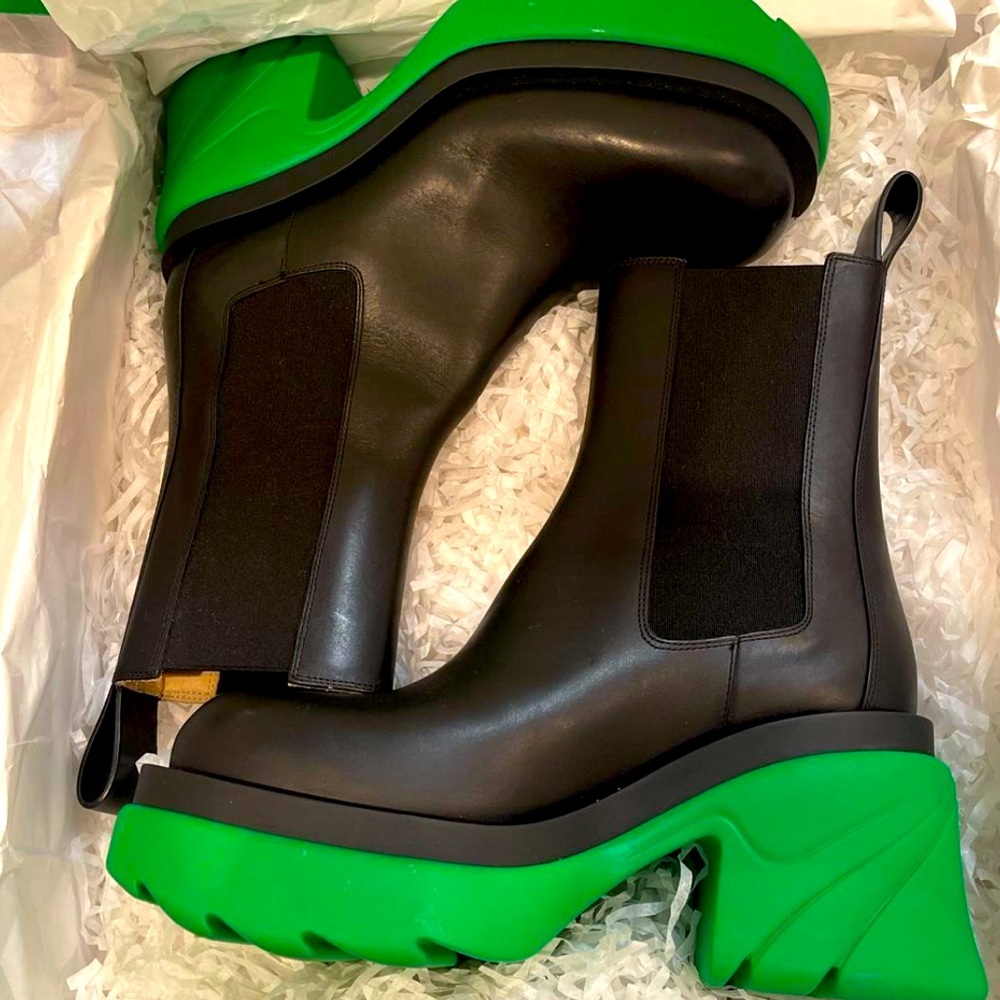 Bottega Veneta Flash Boots in Green💚